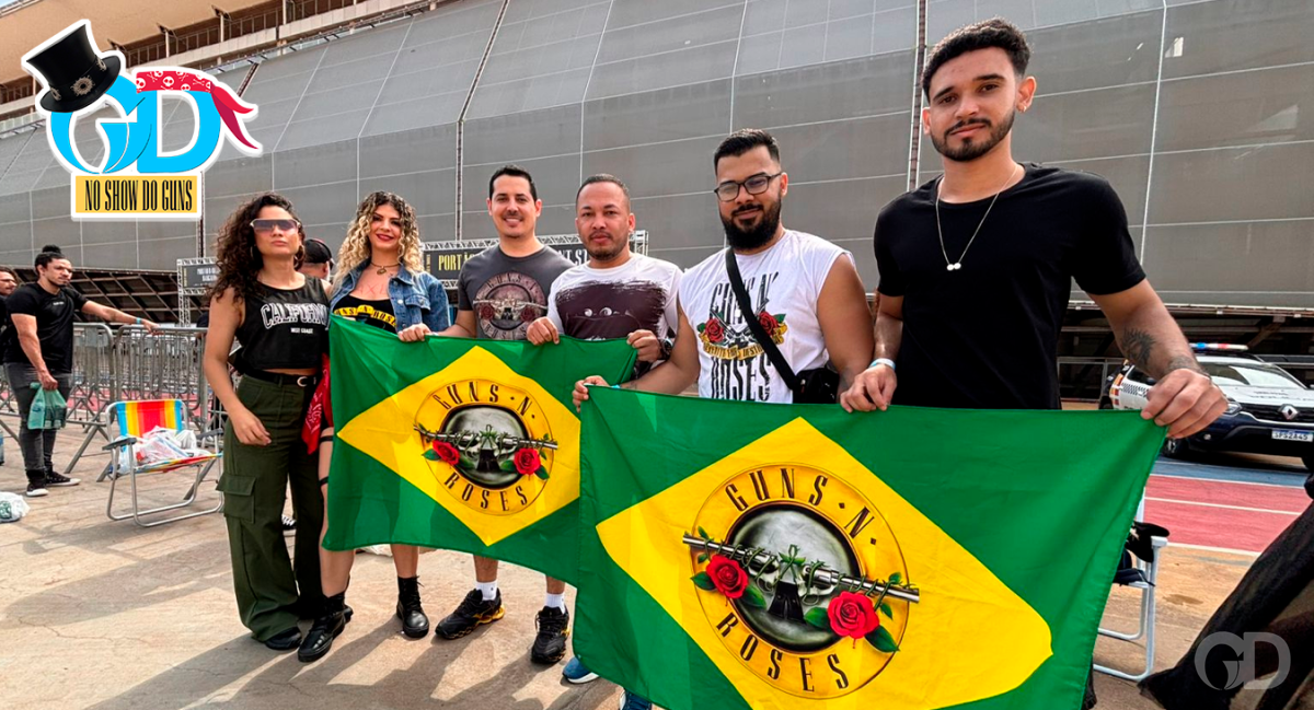 Fãs de diversas partes do Brasil chegam para show do Guns na Arena