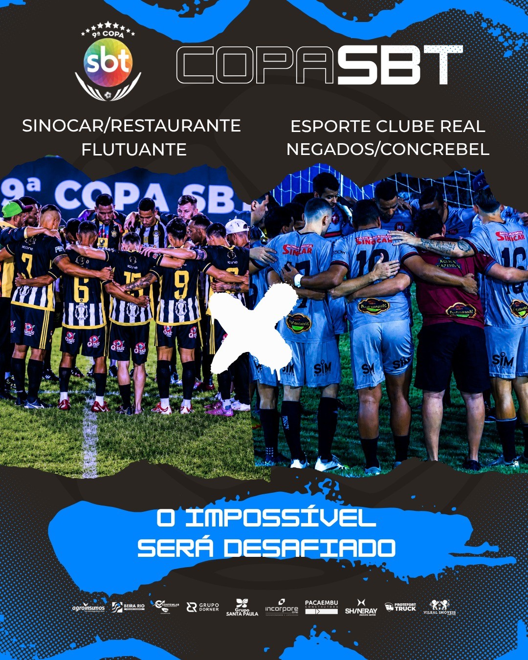 Sinocar e Real Negados decidem nesta sexta(03) o título da 9ª Copa SBT em Sinop