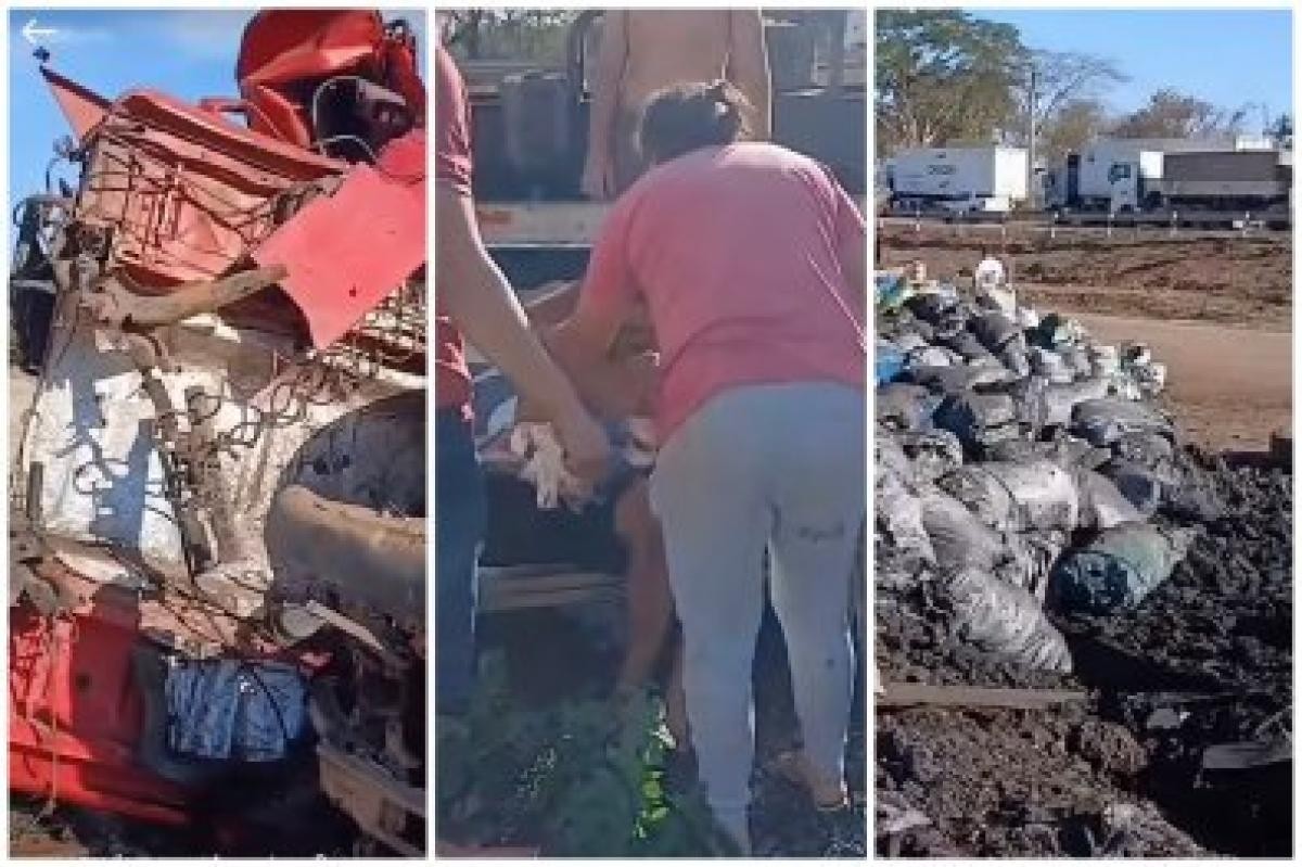 Acidente entre 3 veículos deixa 3 feridos em trecho da BR-364, em Jaciara; saiba