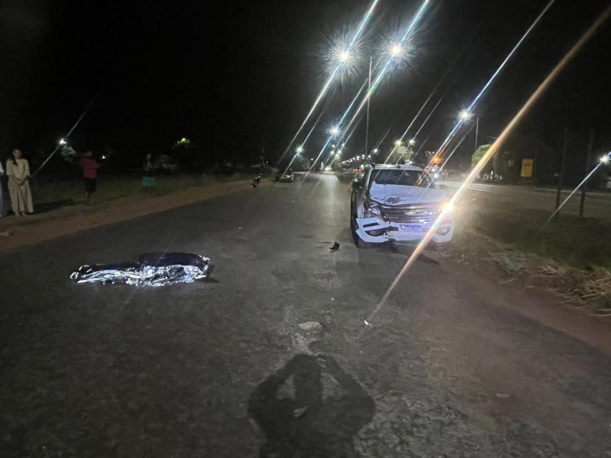 Adolescente bêbado conduzindo caminhonete mata motociclista em cidade de MT