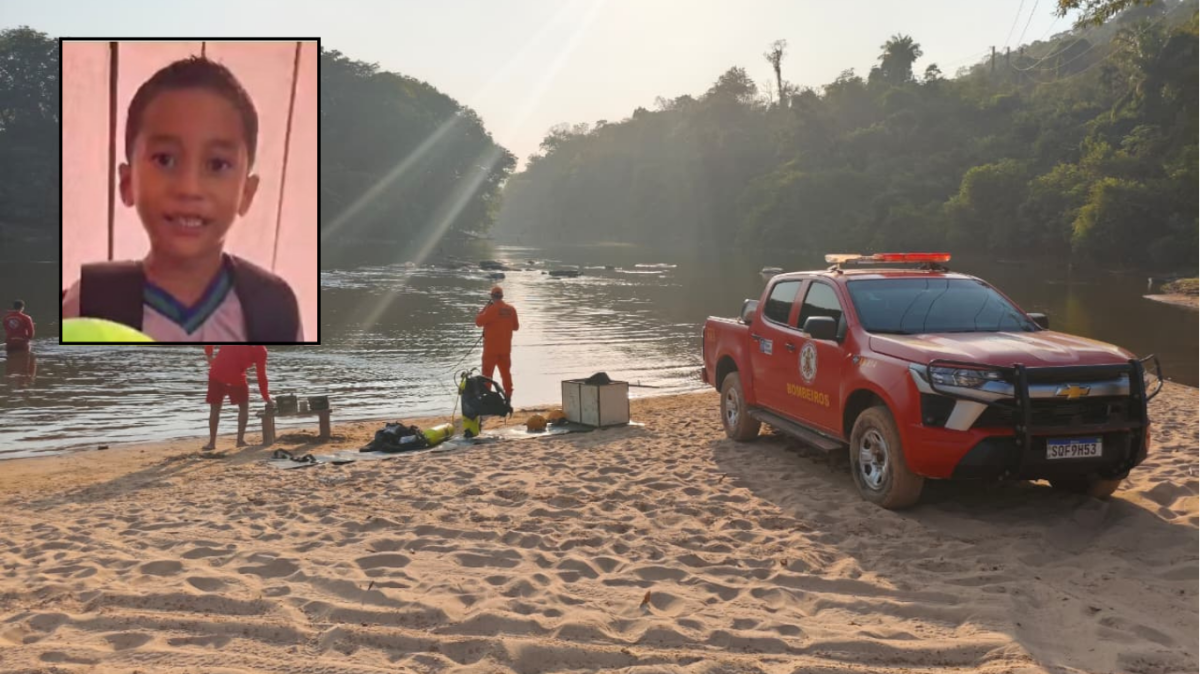Menino de 5 anos desaparece e é encontrado morto no rio Aripuanã