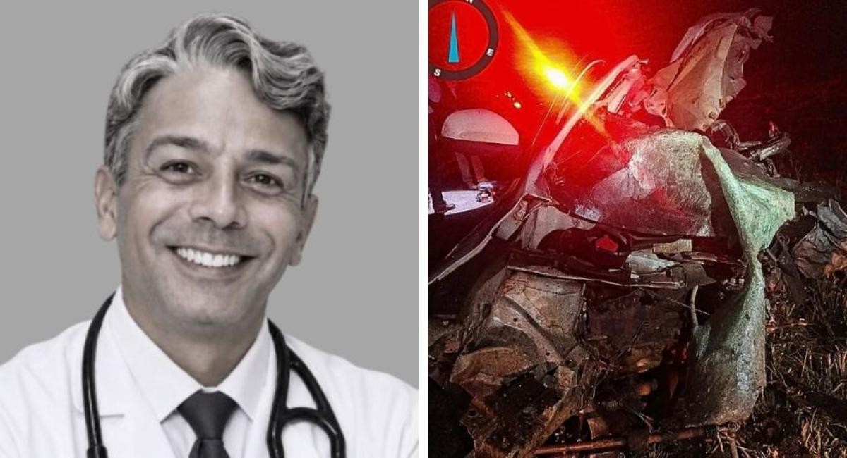 Médico morre após batida em caminhão na BR-174; carro ficou destruído