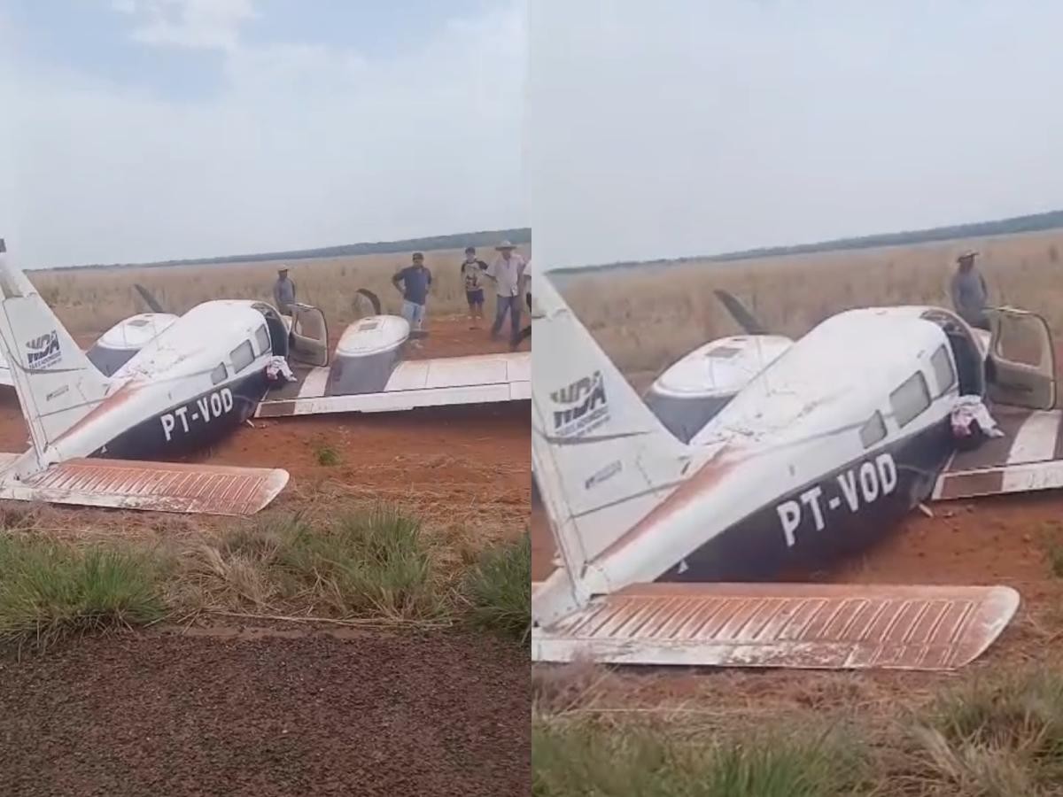 Avião de Júlio Campos faz pouso forçado em rodovia de MT