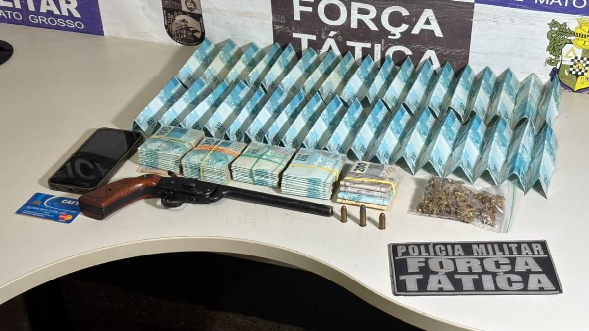 Suspeito de furto é encontrado com R$ 54 mil escondidos em casa de MT